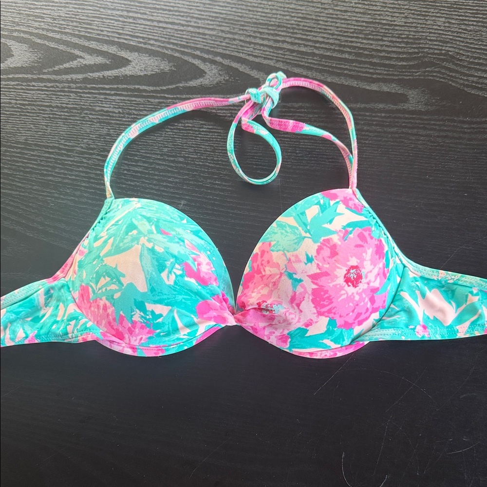 Floral Bikini Top xhilaration size Medium M